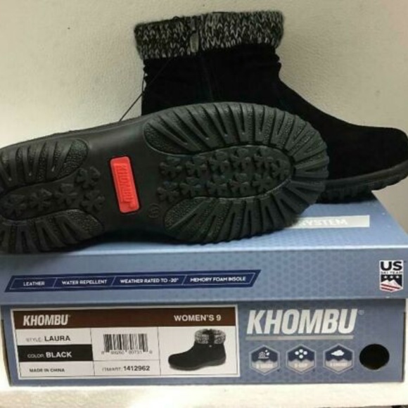 Khombus, Ladies' All Weather Boot Bootie Black size 7 - Picture 4 of 7